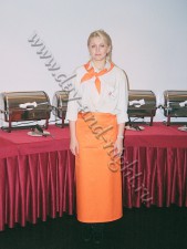 Форма официанта в бизнес-центре на Моховой. Рубашка, галстук, фартук - 24.