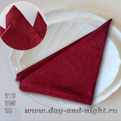 Бордовая салфетка из ткани Журавинка